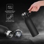 Hot Sale Stainless Steel Bottle Water 500ml Double Walled Vacuum Flask BPA Free Water Bottle with Silicone Handle