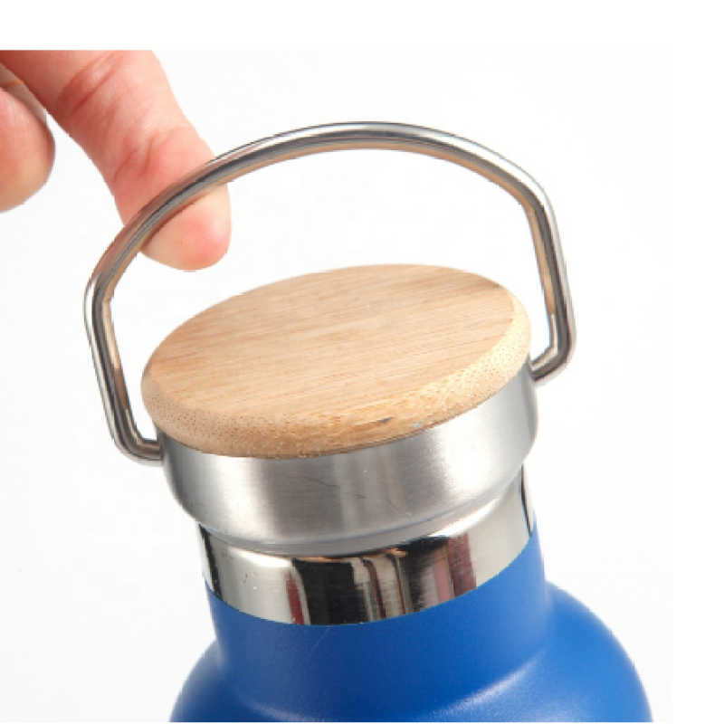 Custom Logo Water Bottle Double Wall Stainless Steel Vacuum Insulated Powder Coated Sport Bottle Water