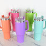 BPA Free Adventure Quencher Vacuum Insulated Tumbler Outdoor Travel 40oz Stainless Steel Tumbler with Straw Lid