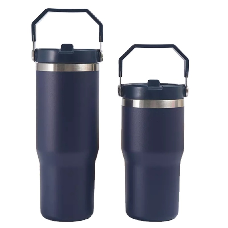 Hot Selling Custom Double wall  20oz/30oz Tumbler  Insulated Stainless Steel Coffee Tumbler with Handle Lid