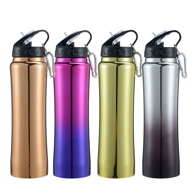 New stainless steel straw cup portable outdoor portable kettle accompanying cup small waist thermos cup