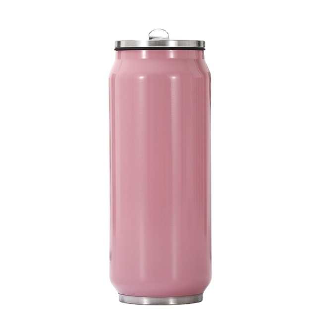 Double Wall Insulated Stainless Steel Water Bottles Wholesale Custom Logo Black Tumbler with Straw