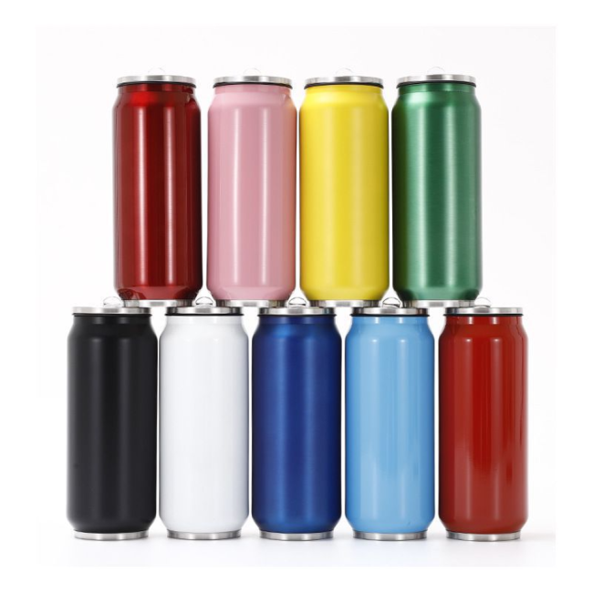Double Wall Insulated Stainless Steel Water Bottles Wholesale Custom Logo Black Tumbler with Straw