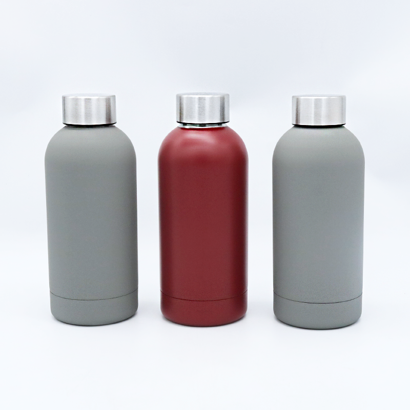 High appearance level multi-capacity double-layer vacuum small mouth thermos bottle