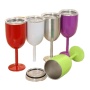 Bpa Free Double Wall Stainless Steel Insulated Vacuum Tumbler Wholesale Bulk Wine Goblets Glass