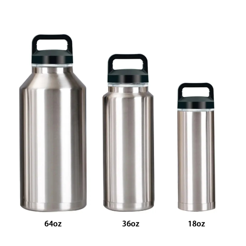 Stainless Steel Double Wall Vacuum Flasks Camping Cup Insulated Thermos Travel Water Bottle