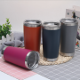 2023 Hot Selling Wholesale BPA Free  20 oz Vacuum Insulated Tumbler Cups Custom Stainless Steel Double Wall Travel Mug with Lid