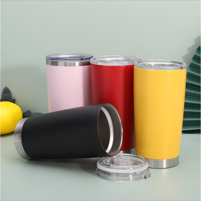 2023 Hot Selling Wholesale BPA Free  20 oz Vacuum Insulated Tumbler Cups Custom Stainless Steel Double Wall Travel Mug with Lid