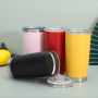 2023 Hot Selling Wholesale BPA Free  20 oz Vacuum Insulated Tumbler Cups Custom Stainless Steel Double Wall Travel Mug with Lid