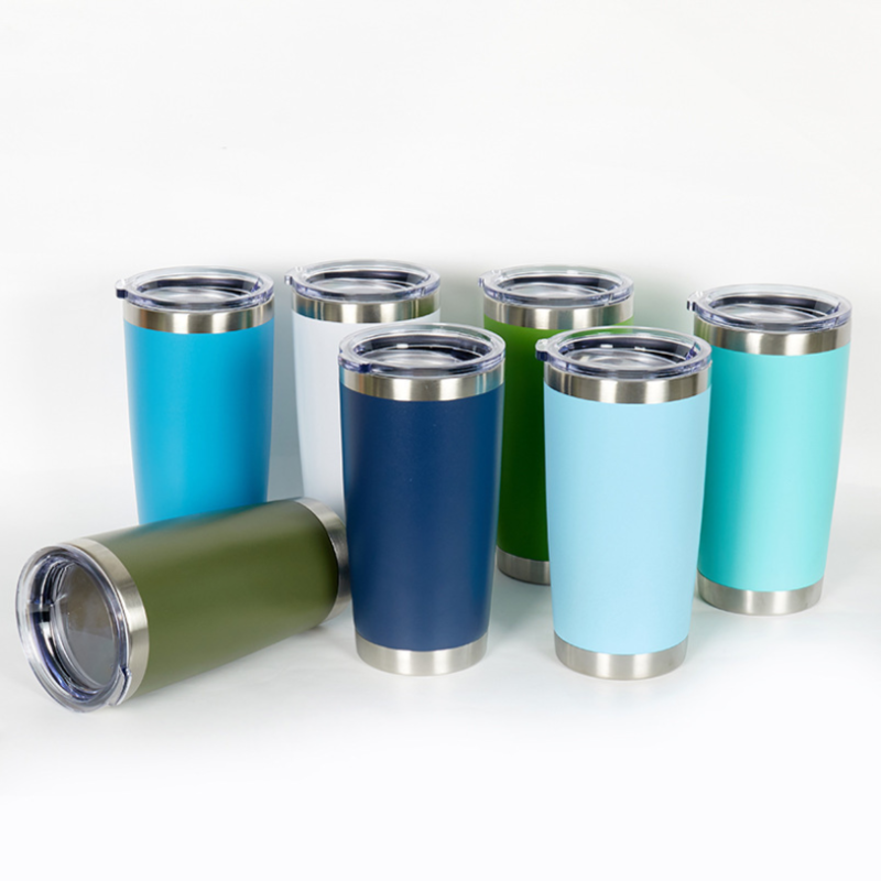 2023 Hot Selling Wholesale BPA Free  20 oz Vacuum Insulated Tumbler Cups Custom Stainless Steel Double Wall Travel Mug with Lid