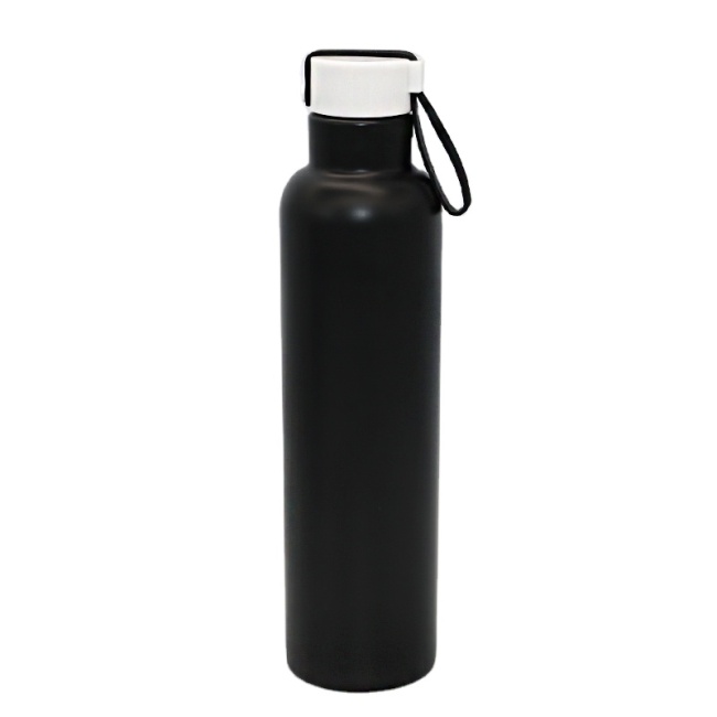 Wholesale 750 ml High Quality Sports Bottle Stainless Steel Vacuum Flask Double Wall Insulated Custom Water Bottle with Strap