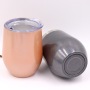 high quality food grade stainless steel rainbow spray painting wine cup tumbler insulate coffee mug thermos  with lid