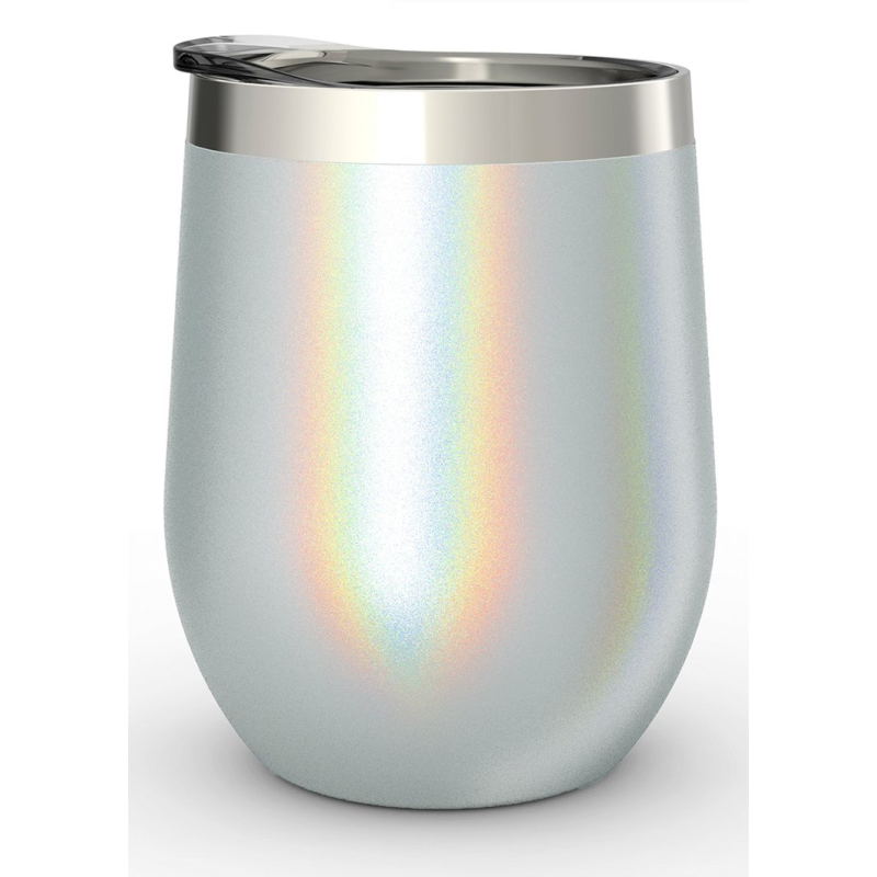 high quality food grade stainless steel rainbow spray painting wine cup tumbler insulate coffee mug thermos  with lid