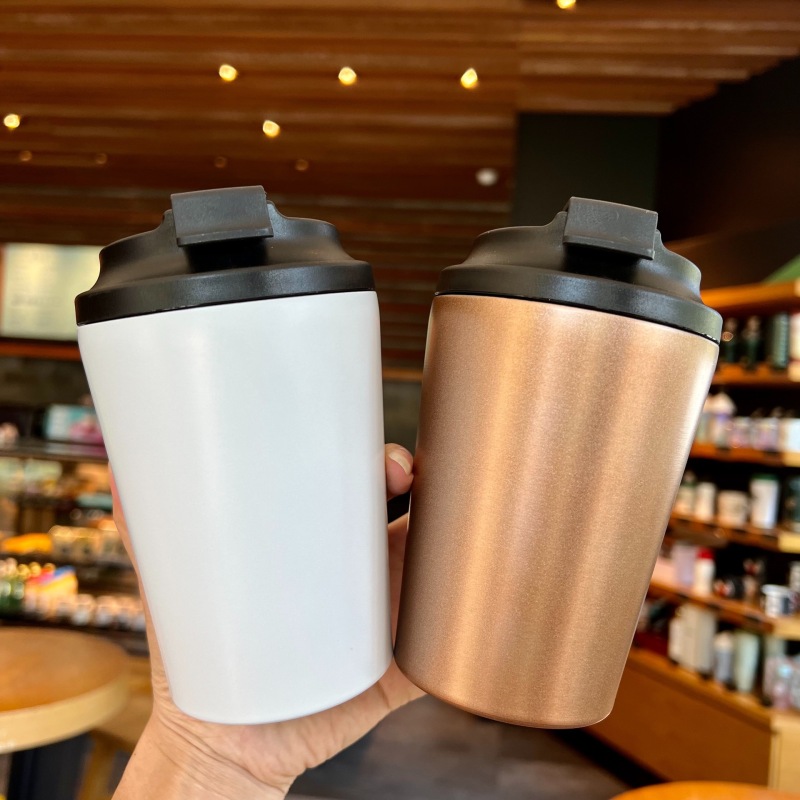 Custom 12oz Double Wall Thermal Insulated Coffee Mug Warmer Stainless Steel Tumbler