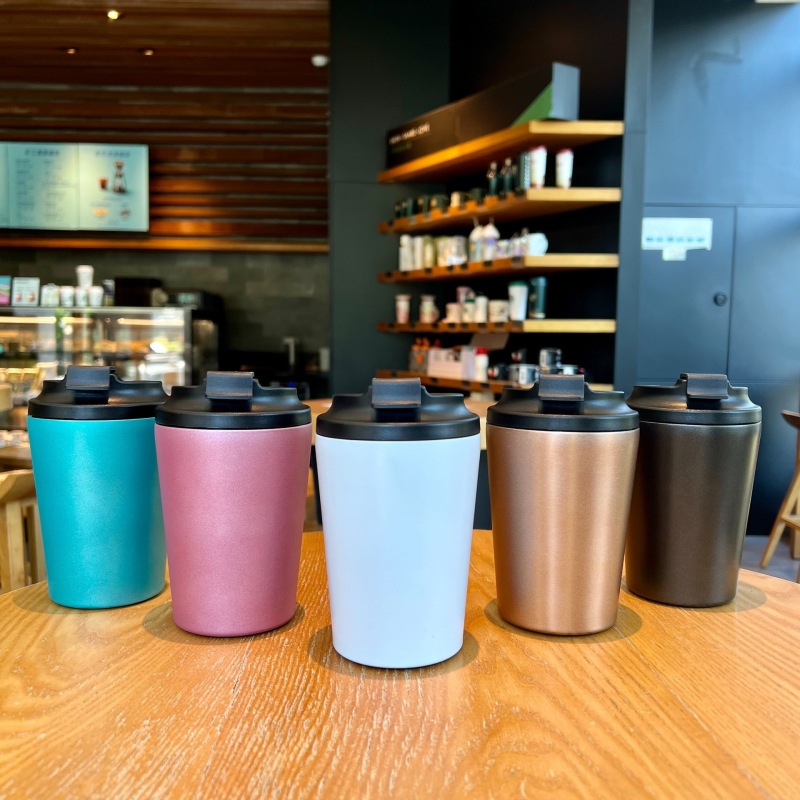 Custom 12oz Double Wall Thermal Insulated Coffee Mug Warmer Stainless Steel Tumbler