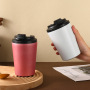 Custom 12oz Double Wall Thermal Insulated Coffee Mug Warmer Stainless Steel Tumbler