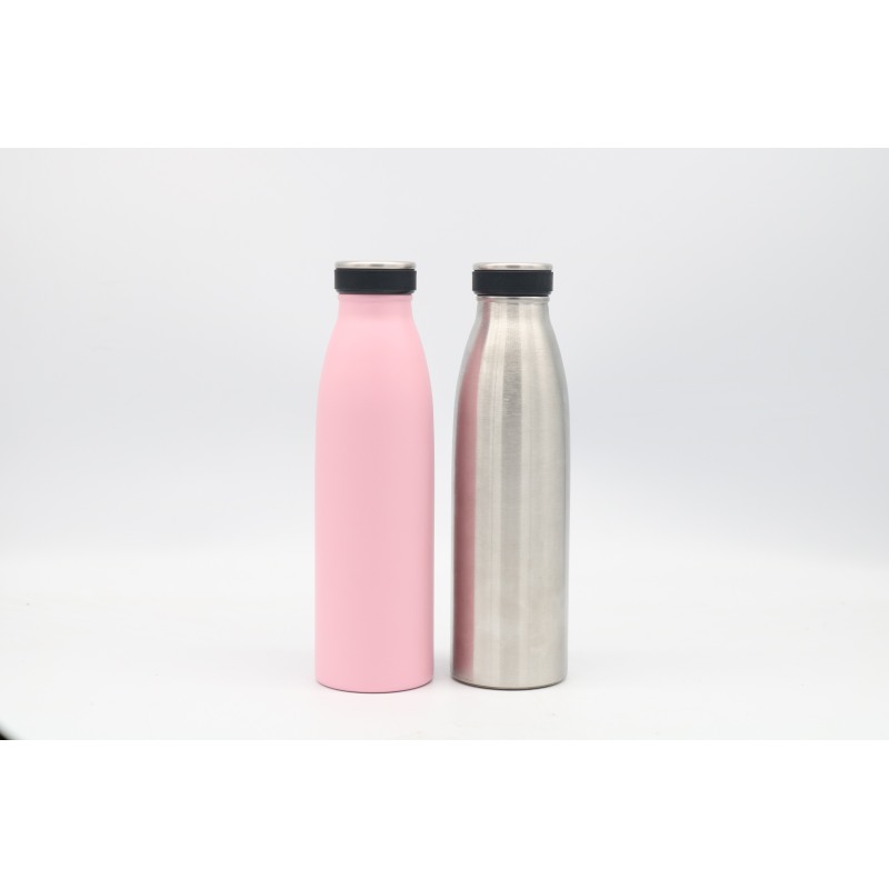 500ML Stainless Steel Double Wall Insulated Vacuum Flasks With Different Lids Thermos Milk Water Bottle