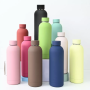 Custom Logo Double Wall Vacuum Thermos Flasks 500ml Stainless Steel Water Bottle Gym