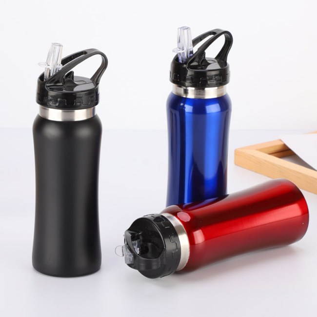 Factory Price Double Wall Stainless Steel Vacuum Bicycle Bottle Gym Drink Tumbler With Straw