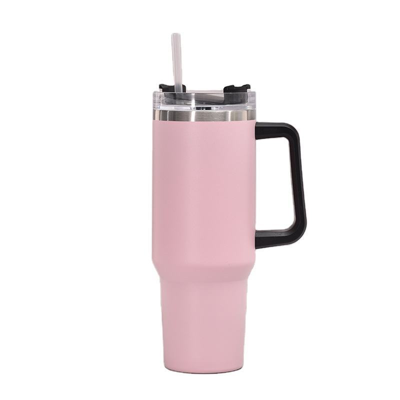 Adventure Quencher 40oz Stainless Steel Travel Vacuum Insulated Tumbler with Straw Lid and Handle