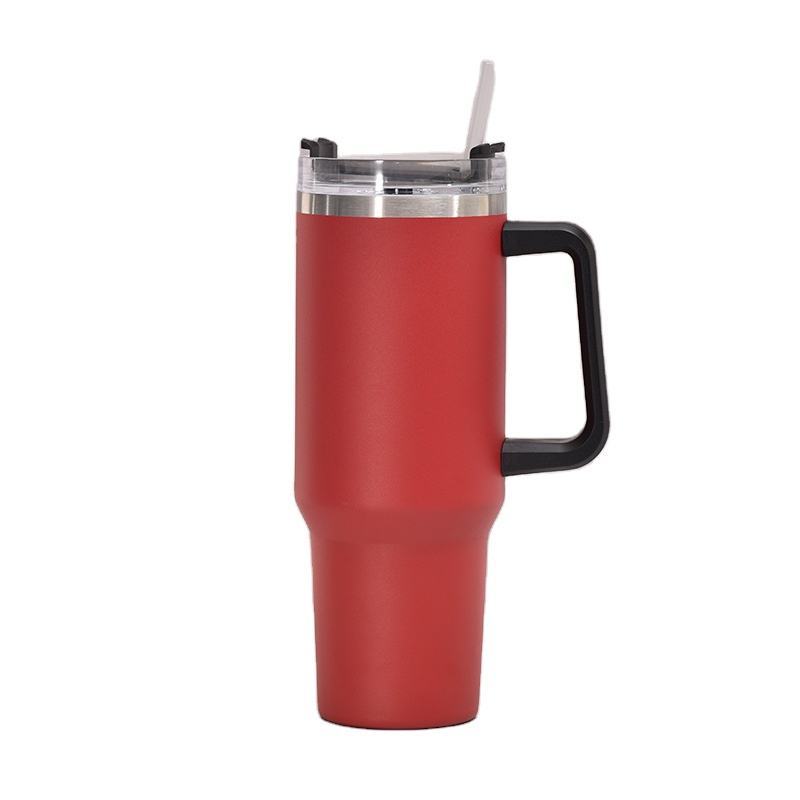 Adventure Quencher 40oz Stainless Steel Travel Vacuum Insulated Tumbler with Straw Lid and Handle