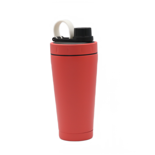 Custom High Quality Reusable Metal Sport Water Bottles Classic Gym Stainless Steel Blender Protein Shaker Bottle