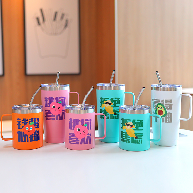 Stainless Steel Double Wall Vacuum Flasks Coffee Mug Insulated Thermos Tumbler
