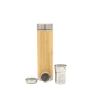 420ml High Quality Tumbler Bamboo Thermos Double Wall Stainless Steel Travel Mug with Lid