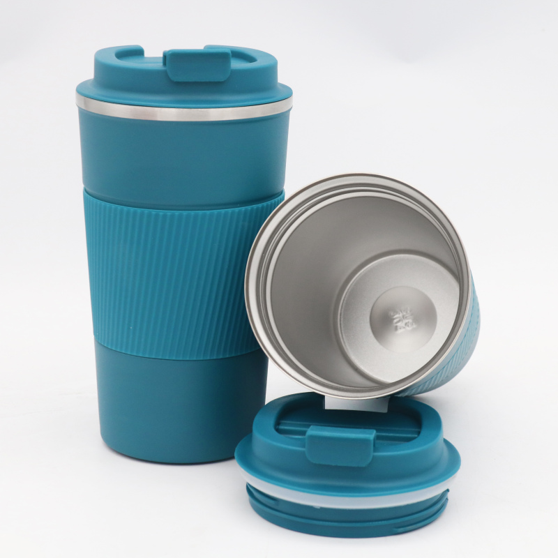 500ML Eco Friendly Double Wall Insulated Coffee Travel Mug Stainless Steel Thermos Cup