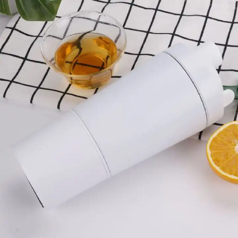 Custom gym insulated double stainless steel vacuum protein powder shaker cup with shaker ball