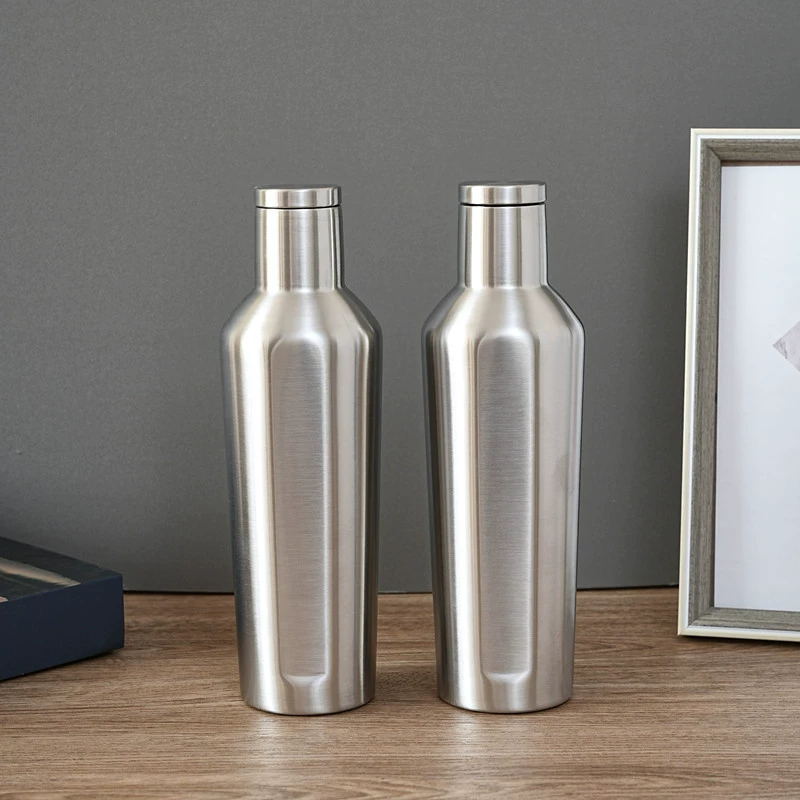 Wholesale 500ml Wine Bottle Vacuum Insulated Red Water Wine Cup Stainless Steel Custom Tumbler