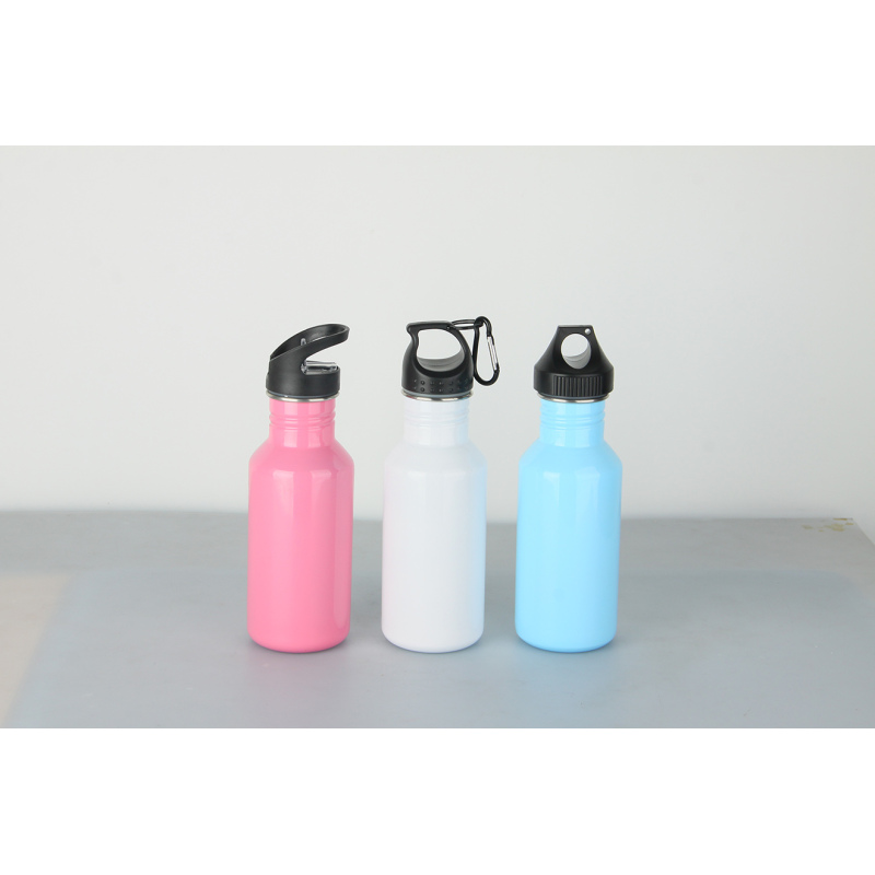 Narrow mouth outdoor single-layer stainless steel sports water bottle