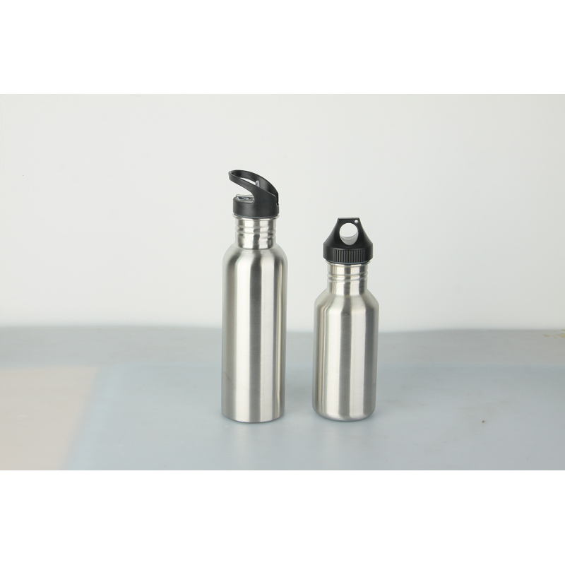 Narrow mouth outdoor single-layer stainless steel sports water bottle