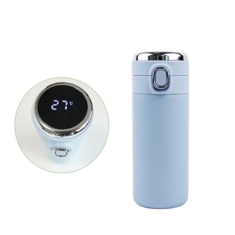 304 stainless steel smart thermos cup LED touch display warm water cup Double vacuum bouncing cup