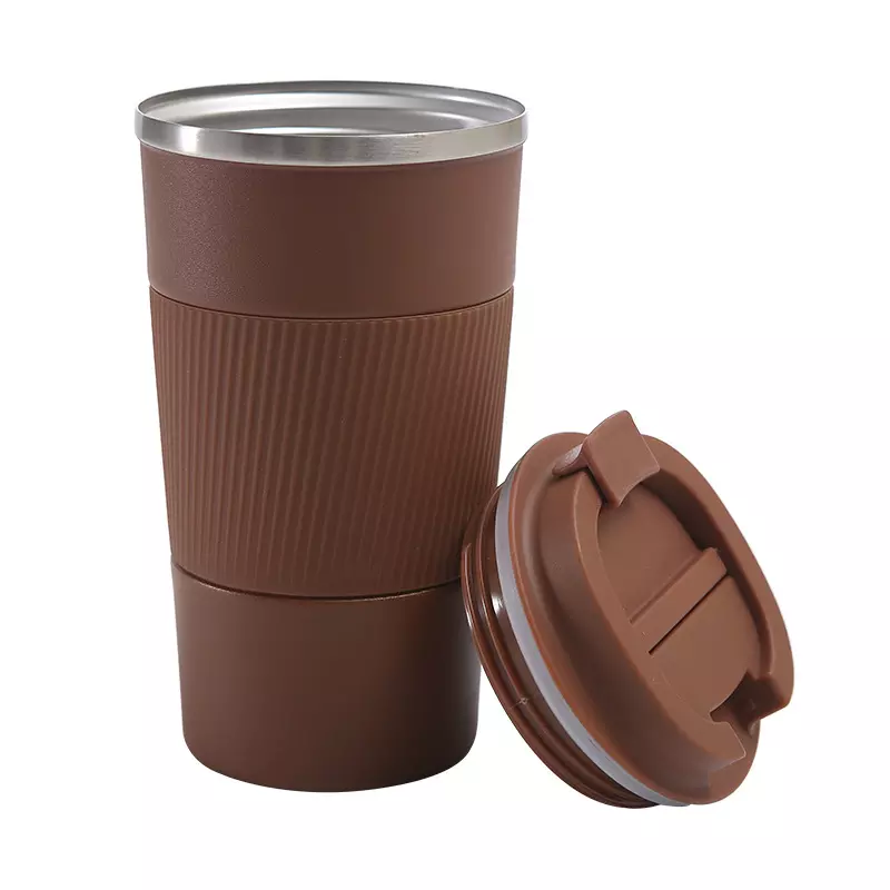 Eco Friendly 380/510ml Powder Coating Coffee Mug with a Lid Insulated Stainless Steel Double Wall Stainless Steel Mugs Drinking