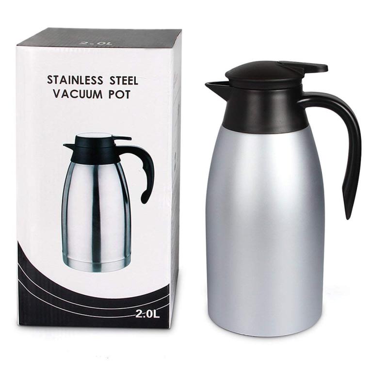 Insulated Coffee Pot Double Wall Stainless Steel 2L Coffee & Tea Sets Vacuum Insulated Custom Packing Acceptable Normal Size