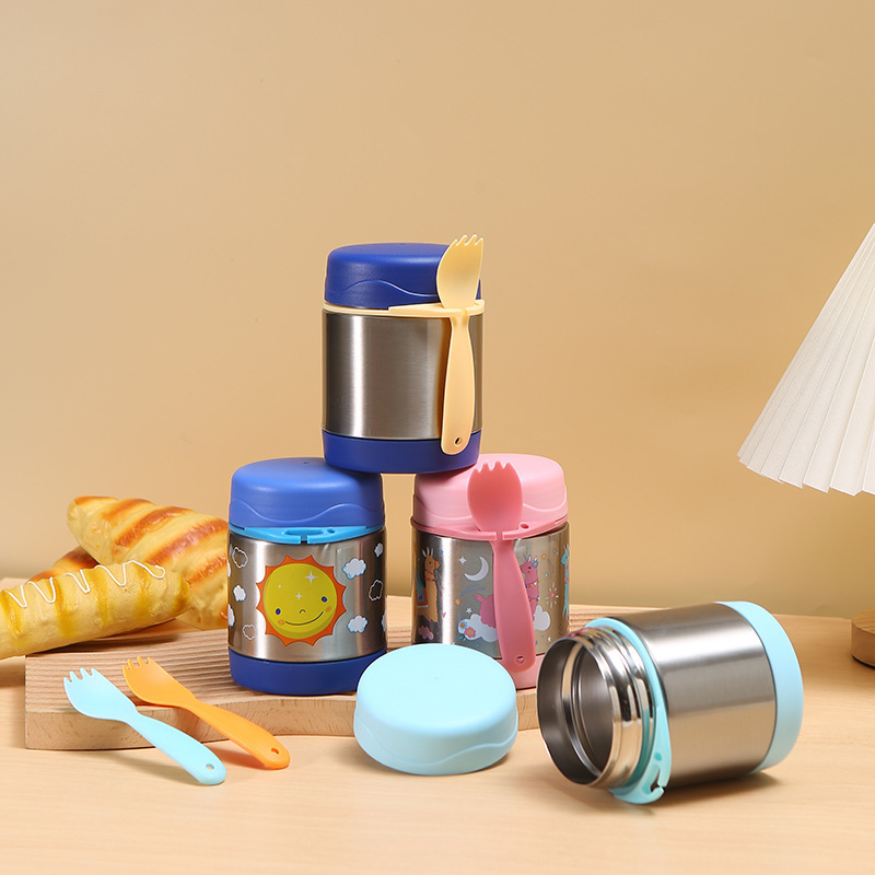 Factory Wholesale Eco-friendly Stainless Steel Thermos Lunch Box For Hot Food Insulated Vacuum Food Jar
