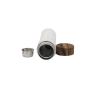Eco Friendly Double Wall Stainless Steel Water Bottle With Wooden Lid 304 S/S With Wood Lid And Tea Filter