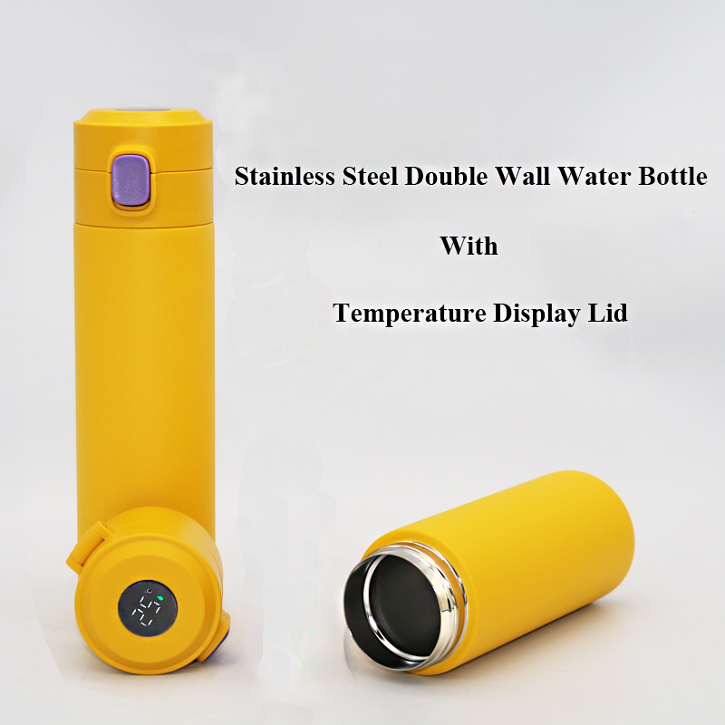 Wholesale Product 2023 350ml 500ml Smart Temperature Custom Water Bottle Logo Reusable Stainless Steel Water Bottle