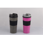 Bpa-free insulated coffee travel mug Double-walled sturdy stainless steel water mug with overflow lid
