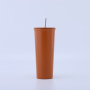 Custom 304 Stainless Steel Vacuum Insulation Outdoor Coffee cup Leisure Tumbler Cup with Straw