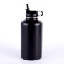 Eco-friendly Stainless Steel Wide Mouth Vacuum Flasks Insulated Thermos For Outdoor With Multiple Lids Sport Water Bottle