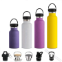 12oz Customized Food Grade Kids School 18/8 Stainless Steel Double Wall Vacuum Insulated Water Bottle With Bamboo Lid