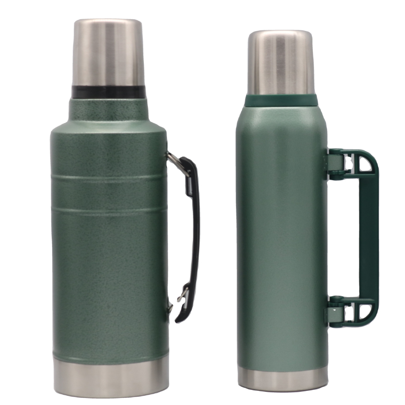 Eco-friendly Stainless Steel Double Wall Insulated Vacuum Canteen Bottle For Hiking Water Bottle Termos