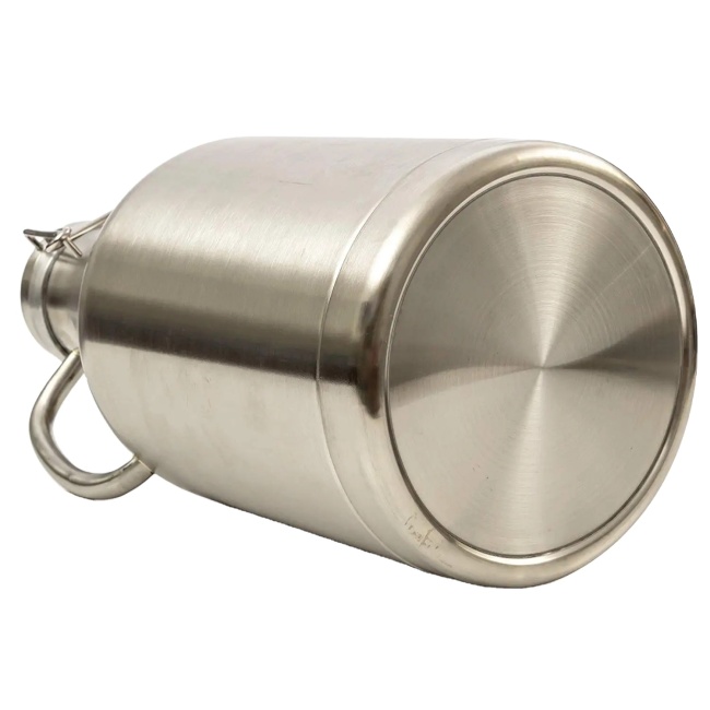 Large capacity custom stainless steel flask with handle