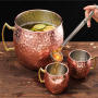 Moscow Mule Copper Cup Stainless Steel Beer Drinking Cocktail Copper Mugs With Handle