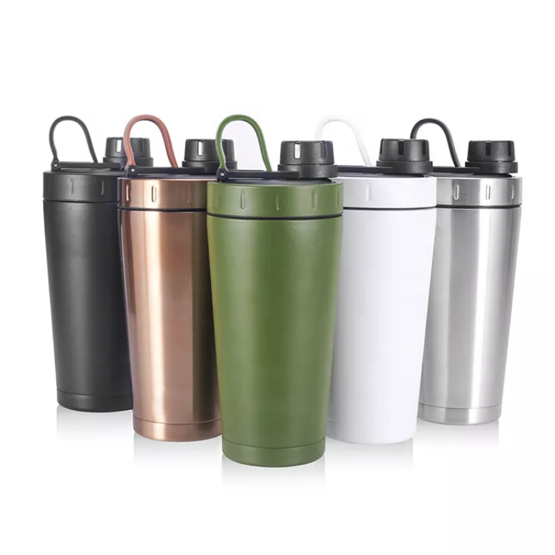 HongTai Drinkware Gym Shaker Protein Powder Dishwasher Safe Recycled Stainless Steel 304 18/8 Metal BPA Free