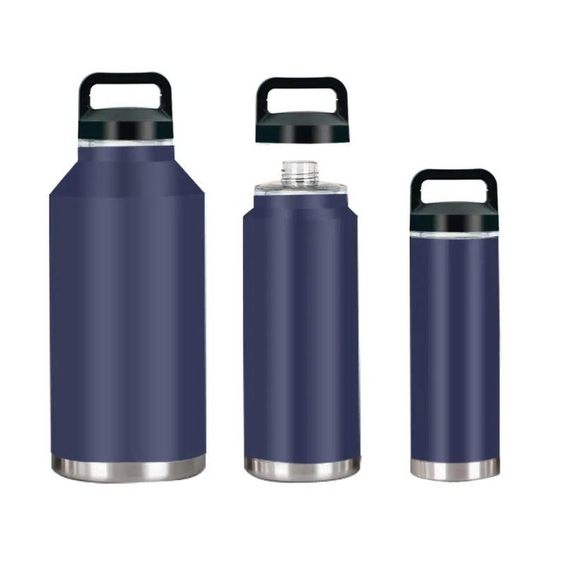36 Oz Bottles Sport Powder Coated Flask 18oz 36oz 64oz Stainless Steel Insulated Water Bottle