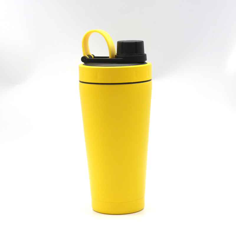 Hot selling custom stainless steel protein shake cup powder double wall easy carry large capacity sport bottle