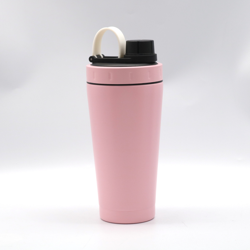 Hot selling custom stainless steel protein shake cup powder double wall easy carry large capacity sport bottle